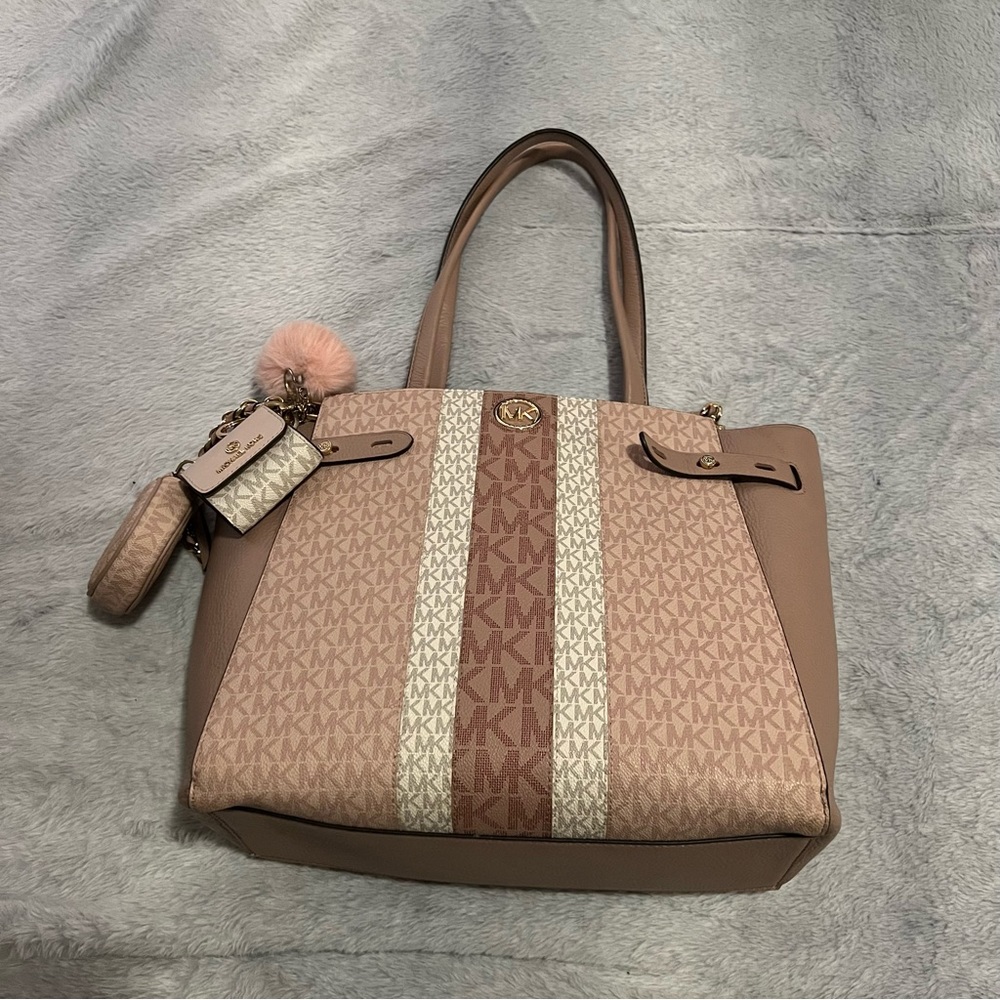 Michael Kors Carmen Large Color-Block Logo Tote Bag BAG ONLY